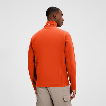 Men's Prism Micro Half Zip Polartec Fleece - Orange