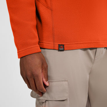 Men's Prism Micro Half Zip Polartec Fleece - Orange