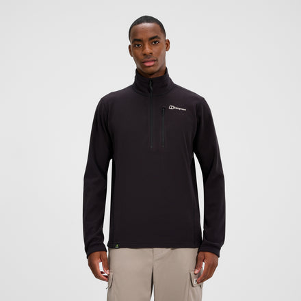 Men's Prism Micro Half Zip Polartec Fleece - Black