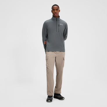 Men's Prism Micro Half Zip Polartec Fleece - Grey