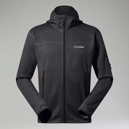 Men's Pravitale Mountain 2.0 Hooded Fleece Jacket - Dark Grey/Black