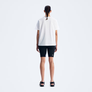 Women's Sketched Blocks Essential Tee - White