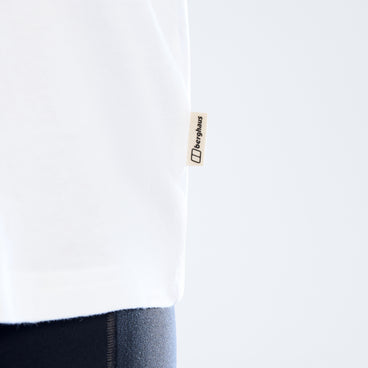Women's Sketched Blocks Essential Tee - White