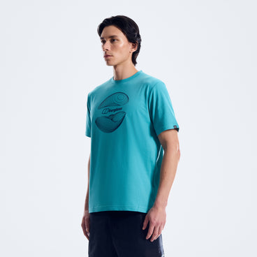 Men's Curvature Essential Tee - Blue