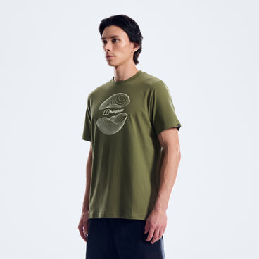 Men's Curvature Essential Tee - Green