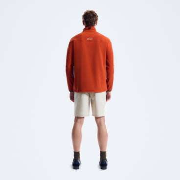 Men's Big Wall Half Zip - Orange
