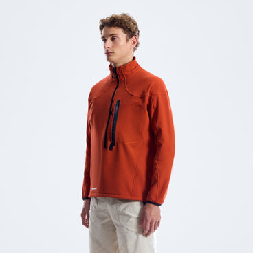 Men's Big Wall Half Zip - Orange