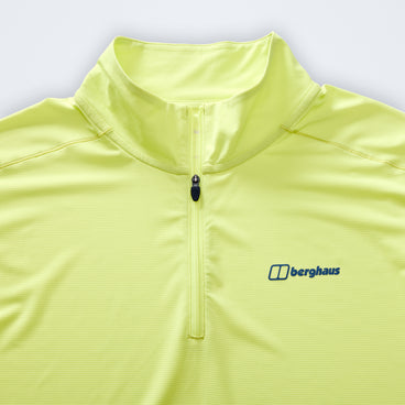 Men's Bowburn Half Zip Tech Tee - Light Yellow