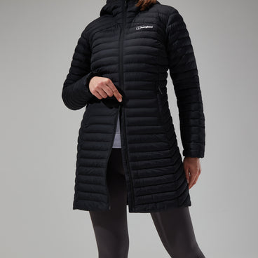 Women's Nula Micro Jacket Long - Black