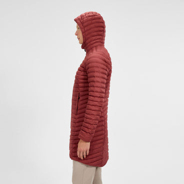 Women's Nula Micro Synthetic Insulated Long Jacket - Red