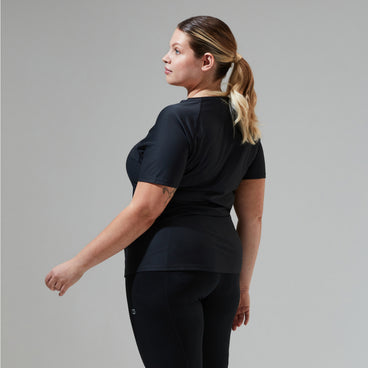Women's 24/7 Tech Tee Super Stretch Crew - Black