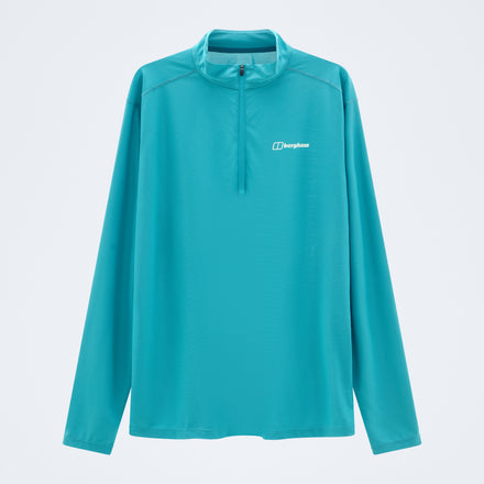 Men's 24/7 Half Zip Long Sleeve Tech Tee - Blue