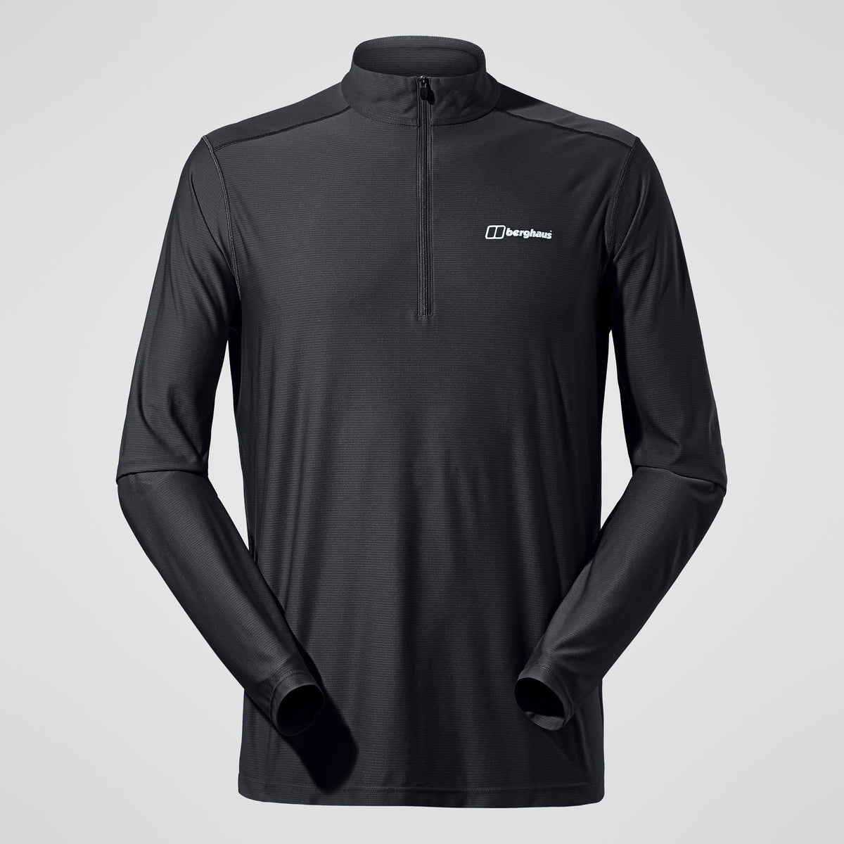Men's 24/7 Tech Tee Long Sleeve Half Zip - Black