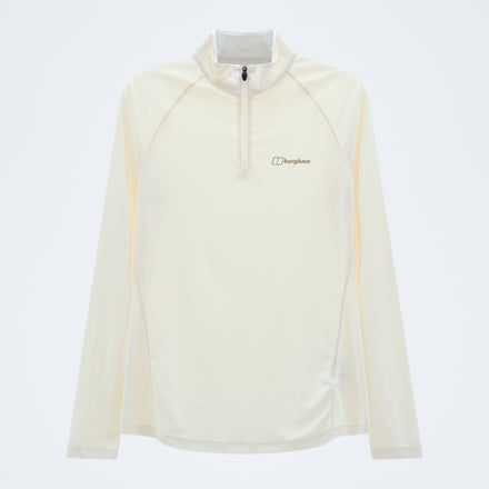 Women's 24/7 Half Zip Long Sleeve Tech Tee - Grey