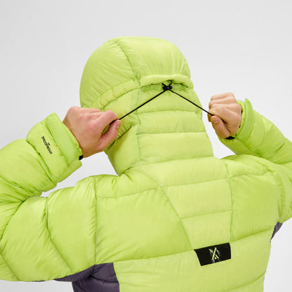 Men's MTN Arete Ultra Down Hoody - Yellow/Purple