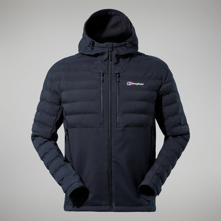 Men's Theran Hybrid Hooded Jacket - Black