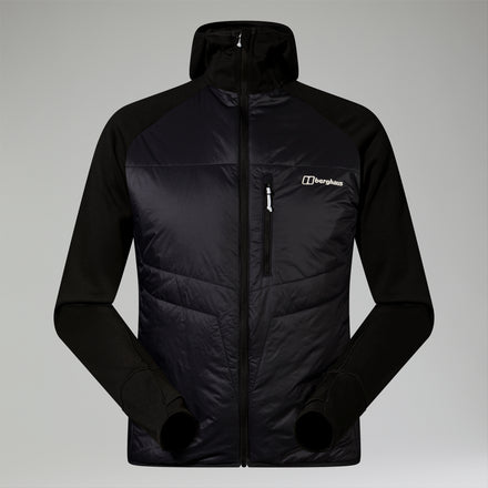 Men's Trawden Hybrid Hooded Jacket - Black