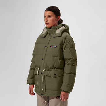 Unisex Lumley Down Jacket - Green/Grey