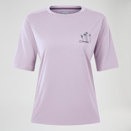 Women's Coneflower Short Sleeve Tee - Purple