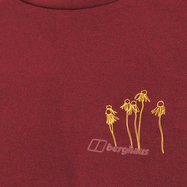 Women's Coneflower Short Sleeves Tee - Red