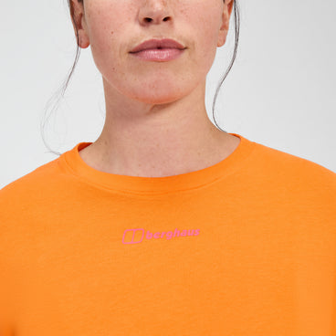Women's Grappled Short Sleeve Tee - Orange