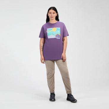 Women's Hill Hazed Short Sleeve Tee - Purple