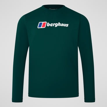Men's Big Logo Long Sleeves Tee - Green