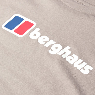 Men's Berghaus Big Logo Long Sleeve Tee - Grey