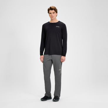 Men's Delta Long Sleeve Tech Tee - Black