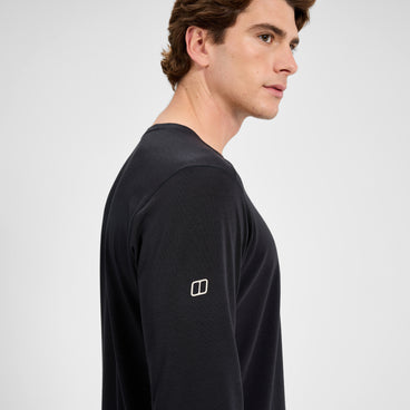 Men's Delta Long Sleeve Tech Tee - Black