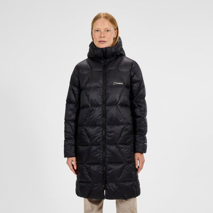 Women's Explorer Long Down Jacket - Black
