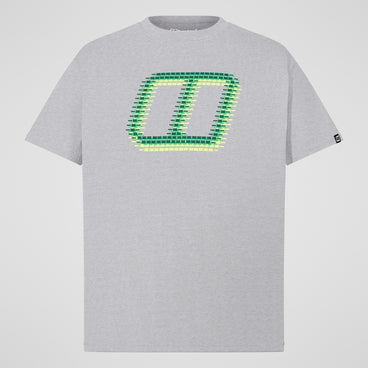 Men's Glitched Blocks Tee - Grey