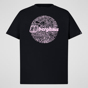 Men's Map Of The Toon Tee - Black