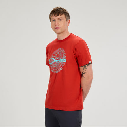 Men's Map Of The Toon Tee - Orange