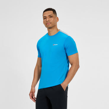 Men's Terrain Trek Tech Tee - Blue/Grey