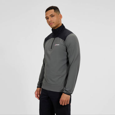 Men's Terrain Trek Half Zip Jacket - Grey/Black