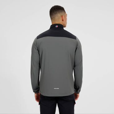 Men's Terrain Trek Half Zip Jacket - Grey/Black