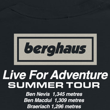 Unisex Adventure Tour Tee - Black