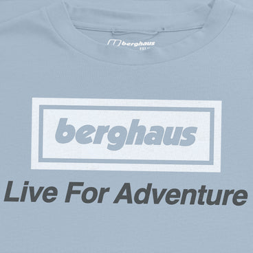 Unisex Adventure Tour Tee - Grey Blue