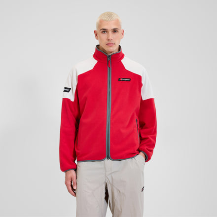 Unisex 1997 Fleece Jacket - Red/Natural
