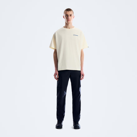 Men's Geo Mountain Tee - Cream