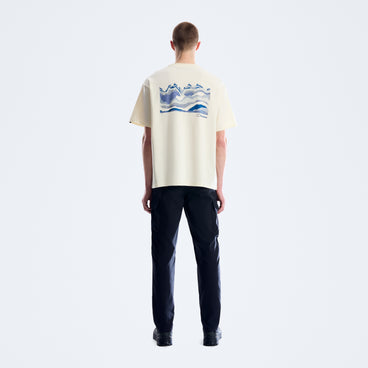 Men's Geo Mountain Tee - Cream