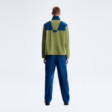 Men's Trango Mountain Windbreaker - Green/Dark Blue