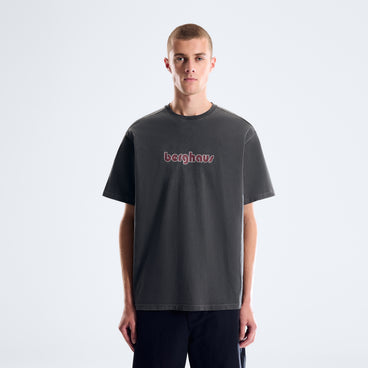 Pop X Berghaus Duo Logo Tee - Washed Black