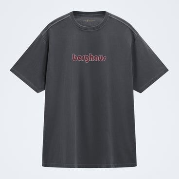 Pop X Berghaus Duo Logo Tee - Washed Black