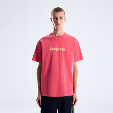 Pop X Berghaus Duo Logo Tee - Washed Haute Red