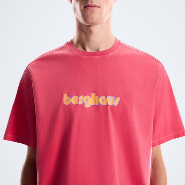 Pop X Berghaus Duo Logo Tee - Washed Haute Red