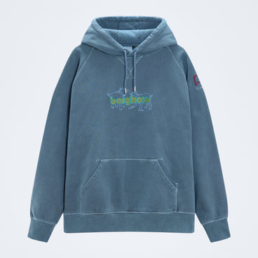 Pop X Berghaus Berggoat Hooded Sweat - Washed Navy
