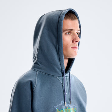 Pop X Berghaus Berggoat Hooded Sweat - Washed Navy