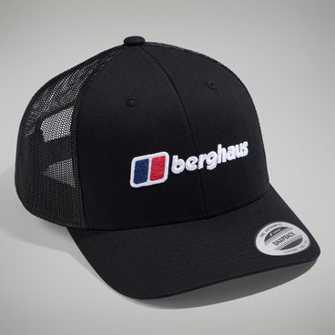 Unisex Logo Recognition Trucker Cap - Black